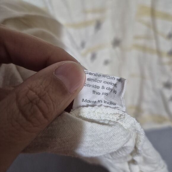 Magnolia Pearl Women's Big Boys Surfboards Cream Destressed Cotton Tee One Size - Picture 5 of 7